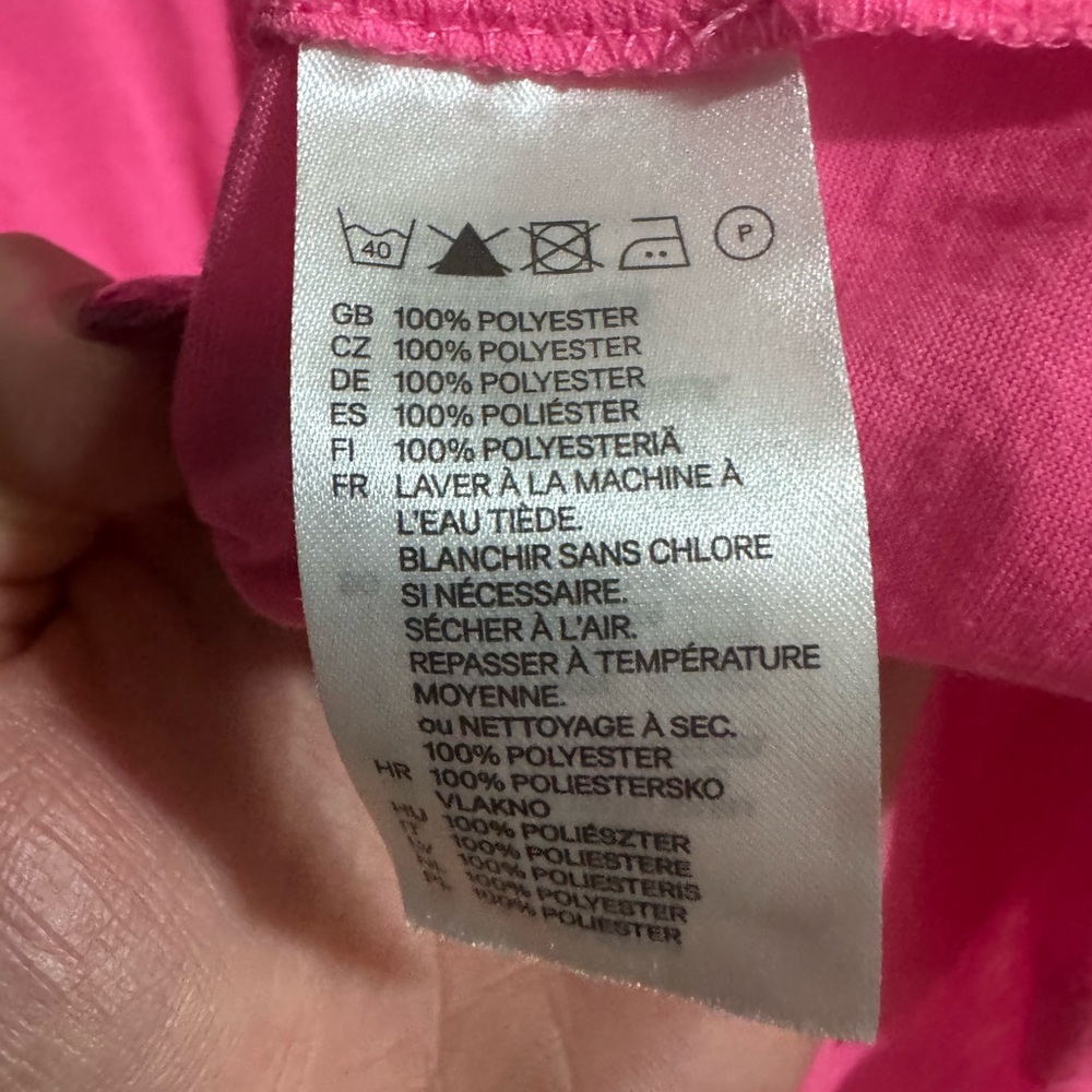 Womens H&M Tank Size Small Zipper In Back Hot Pink - Picture 4 of 6